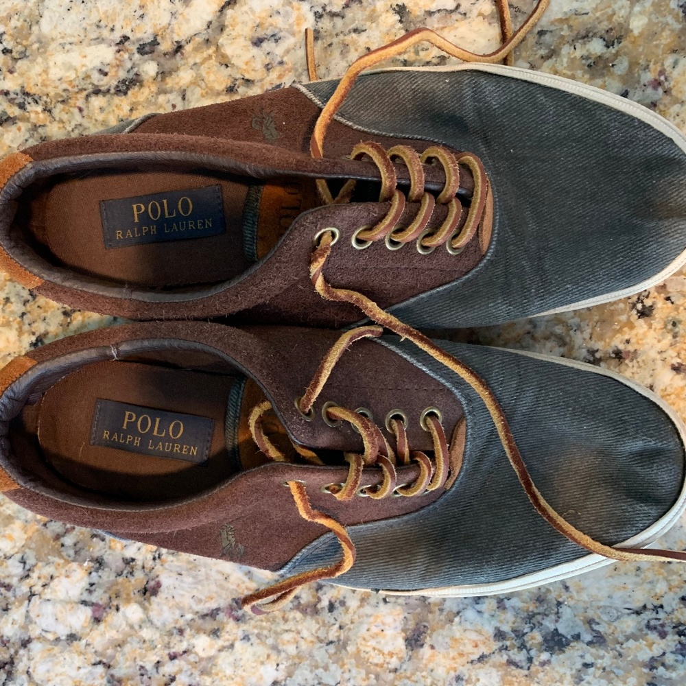 Men's Vaughn Saddle Shoes Grey/Brown sz 7.5